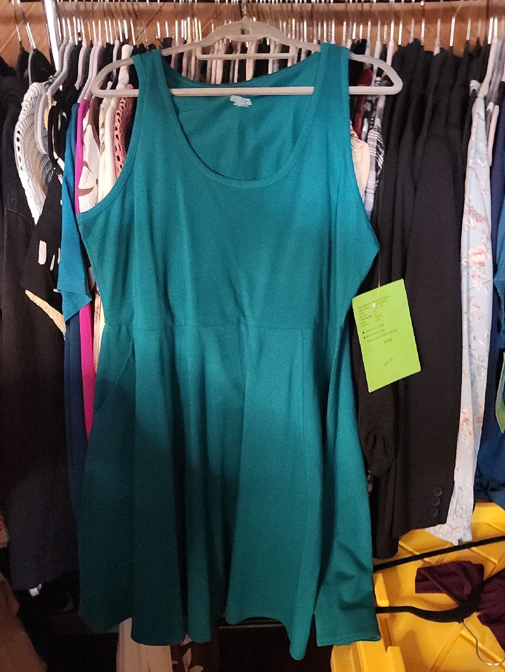Turquoise skater dress